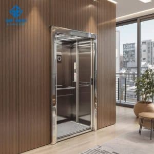 Mẫu thang máy mini kính toàn cảnh, mang lại sự thoáng đãng, giúp không gian trở nên rộng rãi và đẳng cấp hơn.