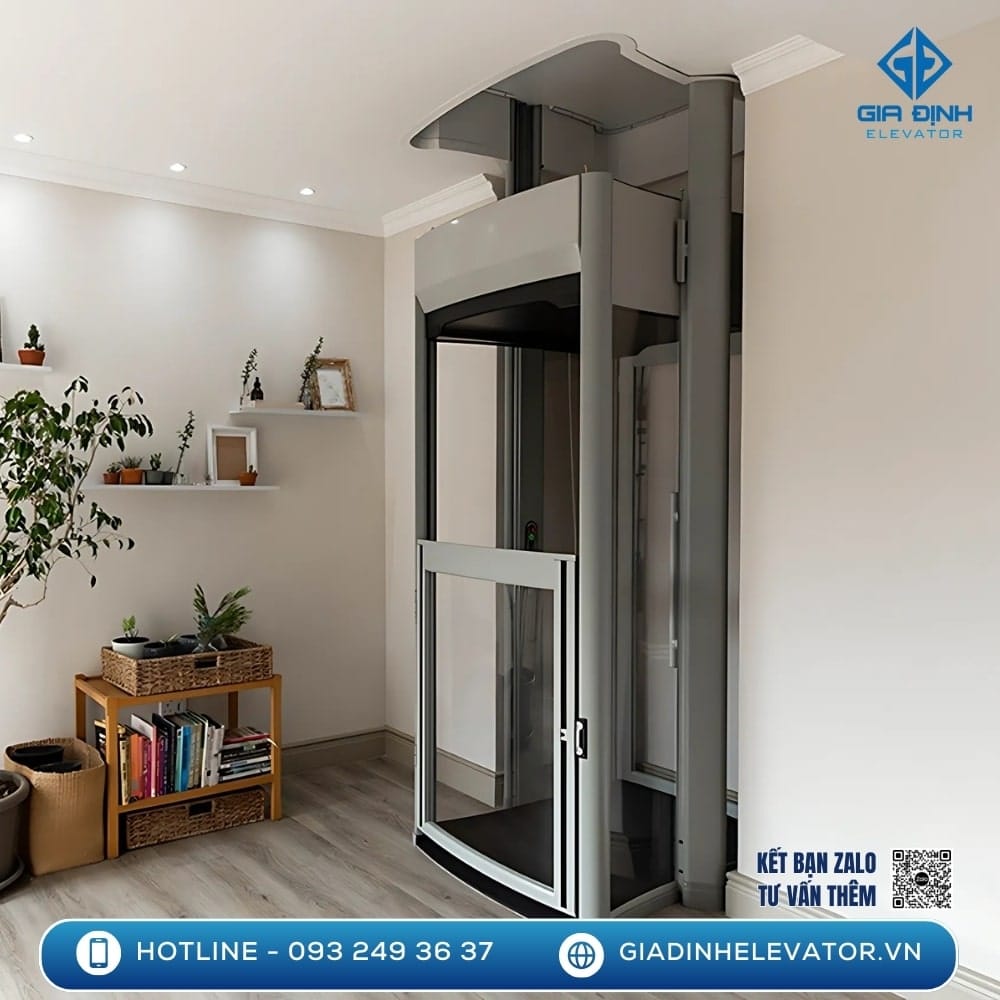 Với chi phí hợp lý, thang máy mini gia đình mang đến sự tiện ích vượt trội, hỗ trợ người già, trẻ nhỏ và người khuyết tật dễ dàng di chuyển.