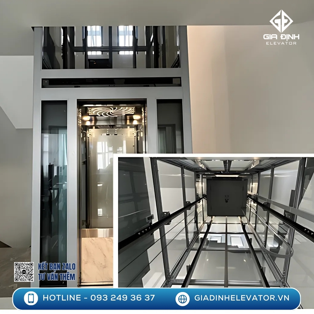 Kích thước hố thang hợp lý giúp giảm chi phí cải tạo nền móng và giữ nguyên cấu trúc ban đầu của ngôi nhà khi lắp đặt.