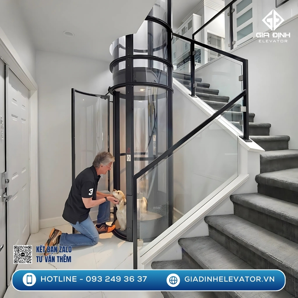 Tư vấn thiết kế thang máy mini cho nhà biệt thự hiện đại