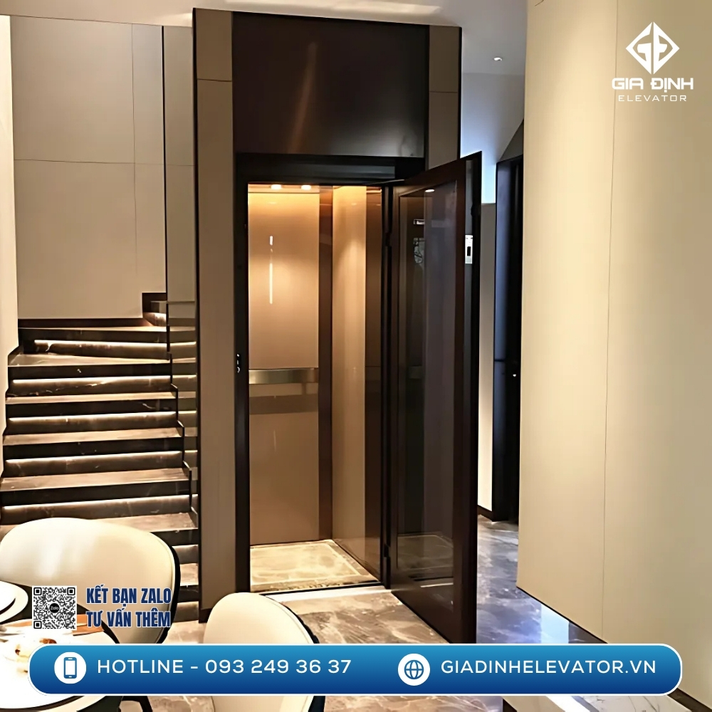 Tư vấn thiết kế thang máy mini cho nhà biệt thự hiện đại