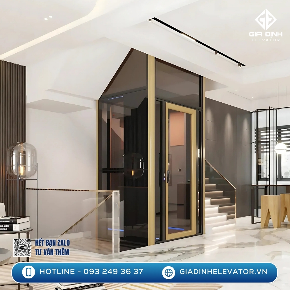 Tư vấn thiết kế thang máy mini cho nhà biệt thự hiện đại