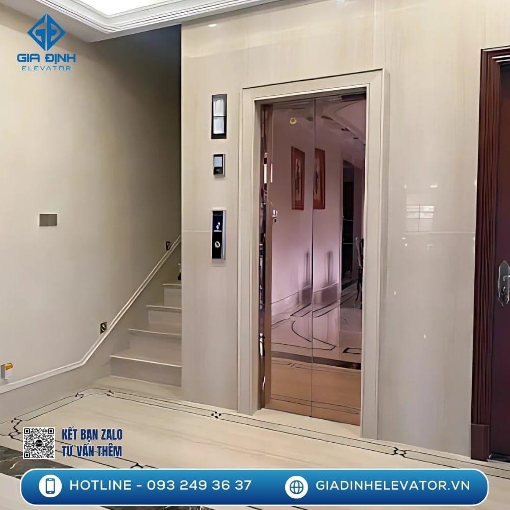 Báo giá thang máy thuỷ lực mini gia đình