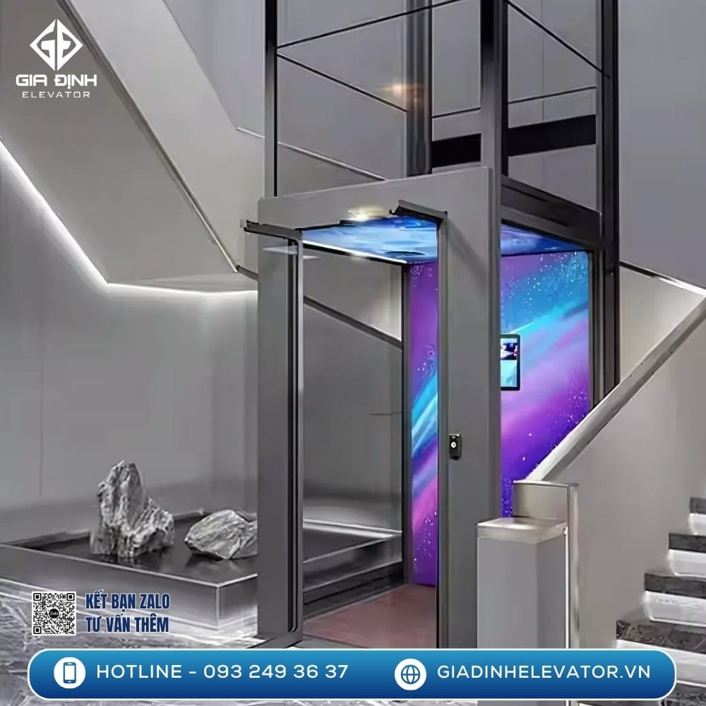 Báo giá thang máy thuỷ lực mini gia đình