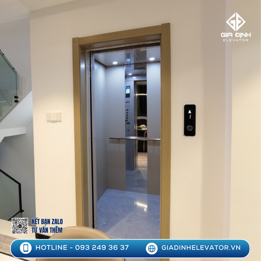 Thang máy gia đình cho nhà nhiều tầng còn yêu cầu động cơ mạnh mẽ hơn và hệ thống điều khiển phức tạp hơn. Đây là điểm cần được cân đối kỹ lưỡng giữa nhu cầu thực tế và ngân sách đầu tư.
