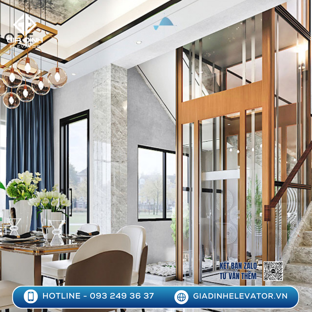 Diện tích tối thiểu để lắp đặt thang máy gia đình là bao nhiêu