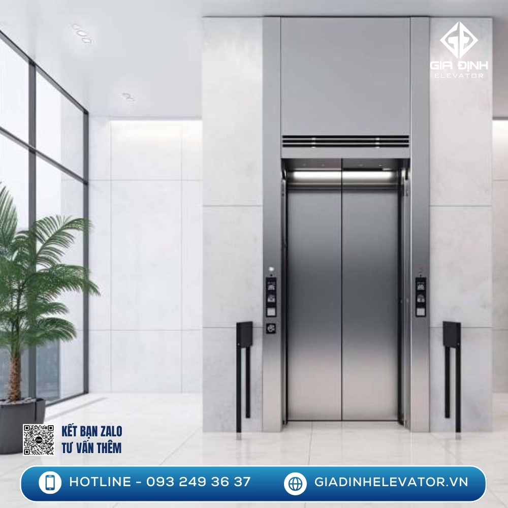 Mẫu thiết kế thang máy tối ưu cho nhà ống, tiết kiệm diện tích mà vẫn đảm bảo công năng và thẩm mỹ cho không gian sống.