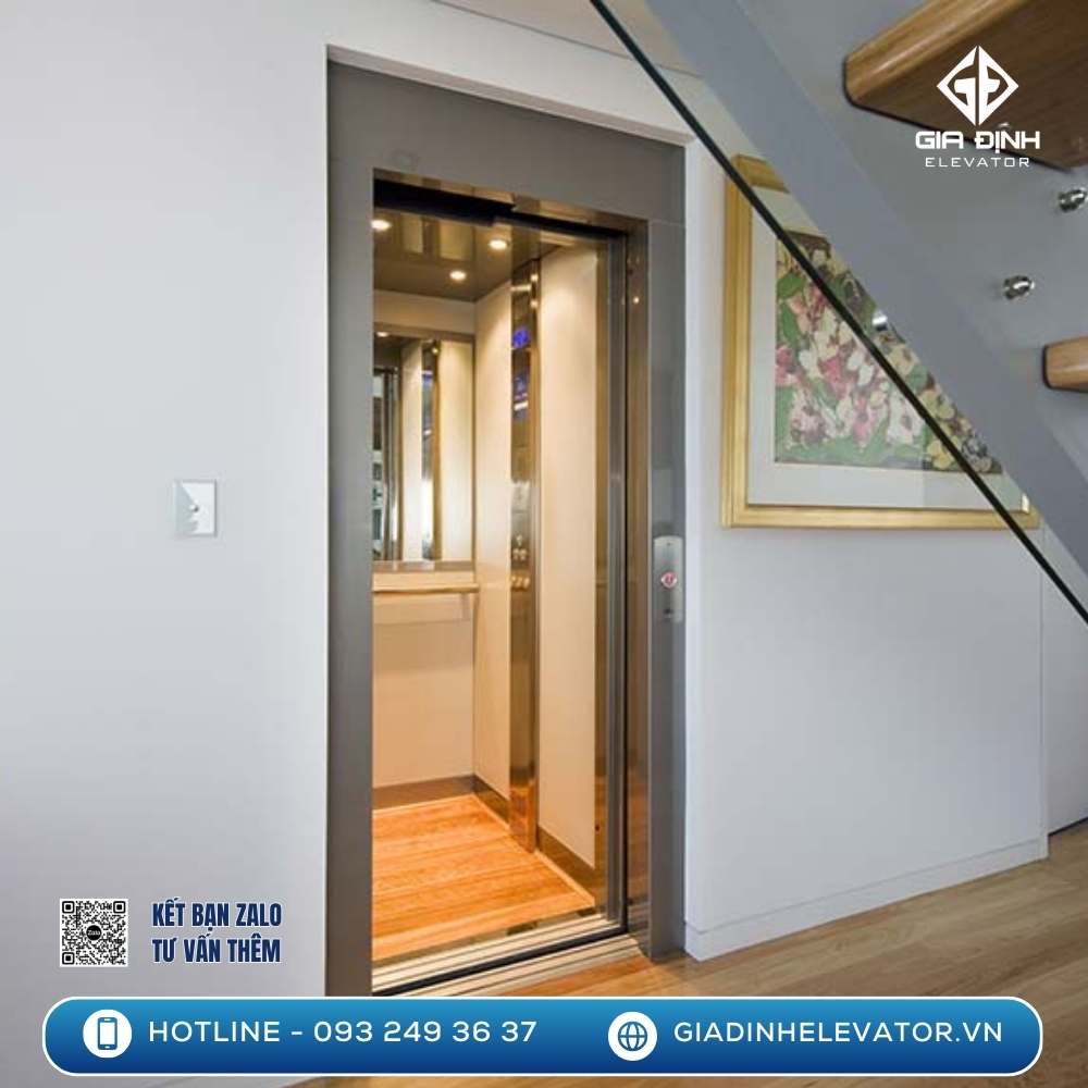 Thang máy gia đình có công suất bao nhiêu?