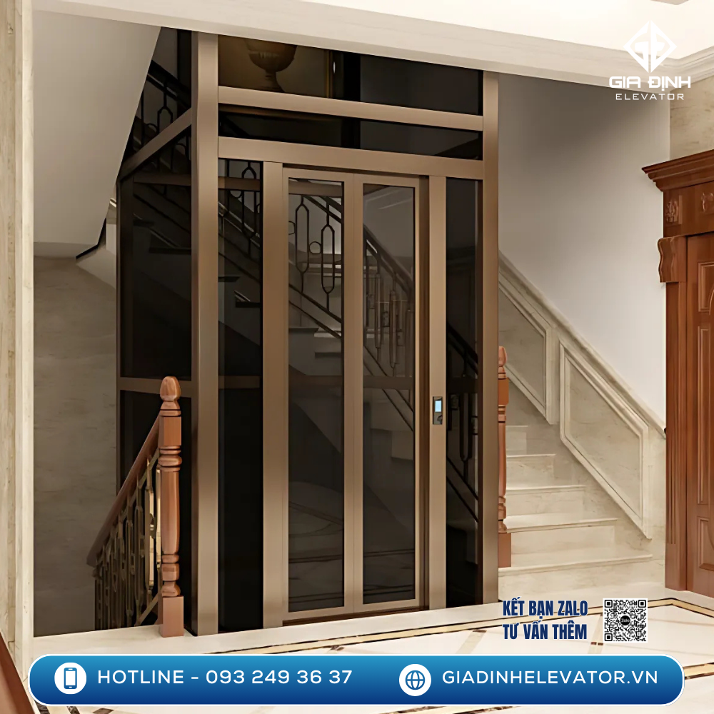 Diện tích tối thiểu để lắp đặt thang máy gia đình là bao nhiêu