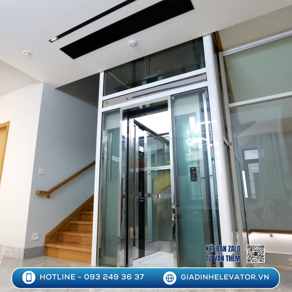 Diện tích tối thiểu để lắp đặt thang máy gia đình là bao nhiêu