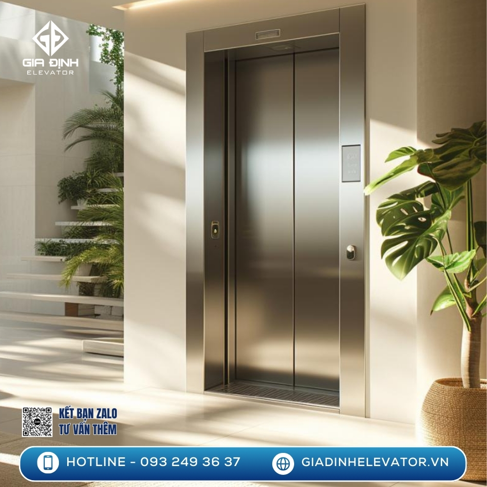 Tải trọng của thang máy gia đình thường từ 200kg đến 450kg, đủ để chở 3–6 người, phù hợp cho hầu hết nhu cầu sinh hoạt trong nhà riêng.